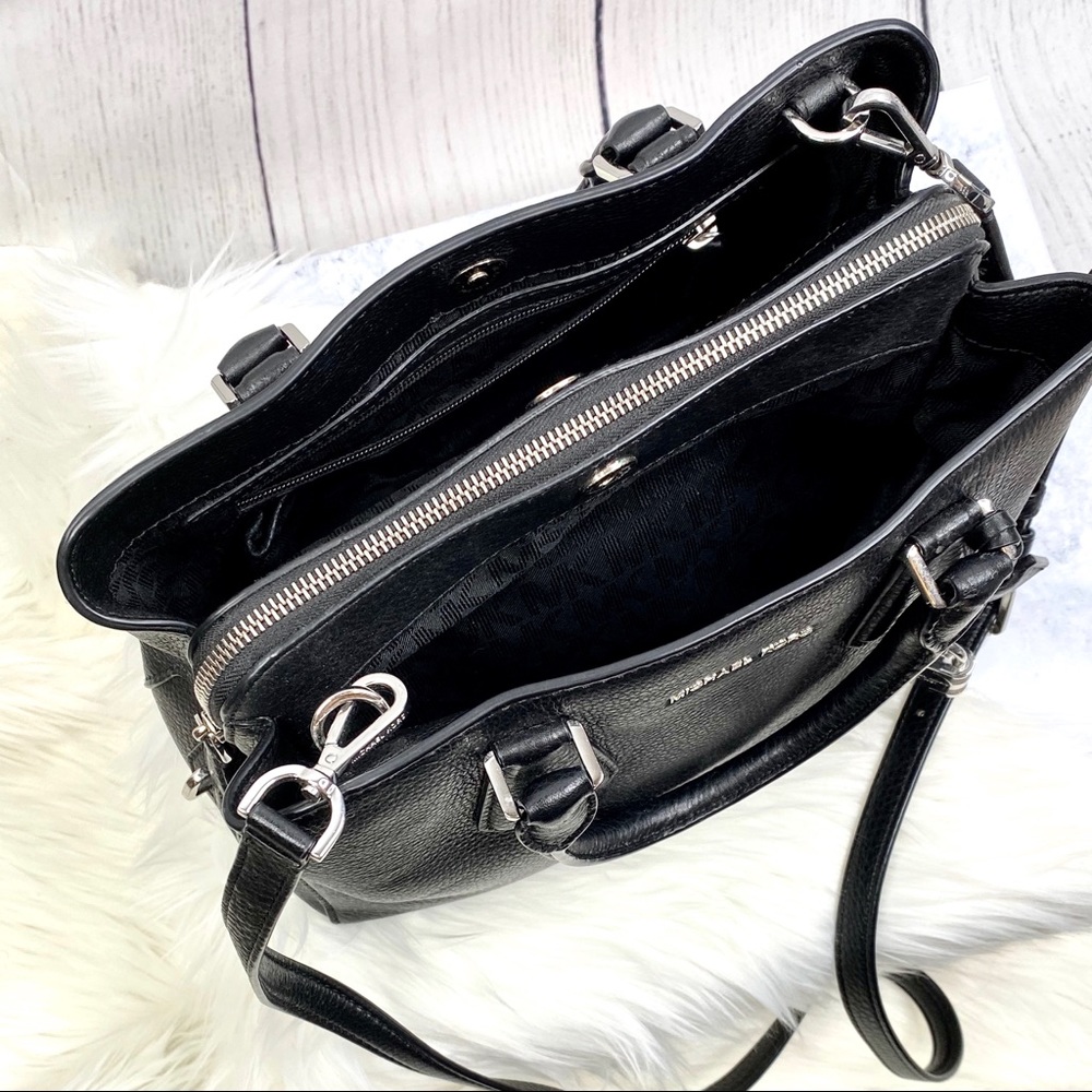 M I C H A E L K O R S: Textured Lock & Key Handbag - image 8